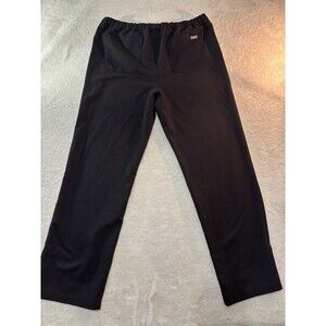 FIGS Technical Collection Scrub Pants Sz XL BLACK STRAIGHT LEG Scrubs  Women